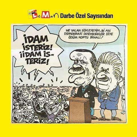 Leman Dergisi darbeyi durduran milletle alay etti