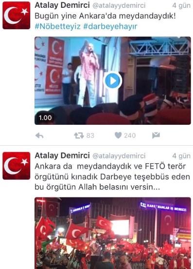 Atalay Demirci'nin Twitter hesabı hacklendi