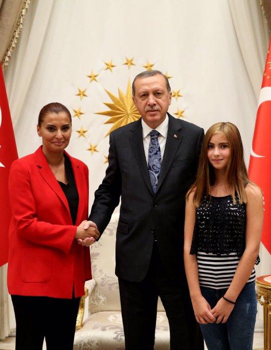 Cumhurbaşkanı Erdoğan Hande Fırat'ı kabul etti