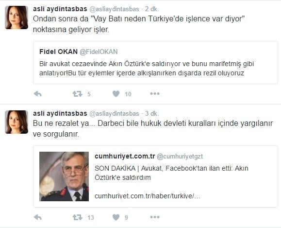 Akın Öztürk'e dayak haberlerine yalanlama