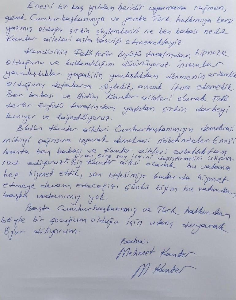 Babası Enes Kanter'i evlatlıktan reddetti