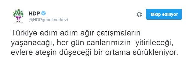 HDP'ye göre bilinmeyen birileri terör işliyor