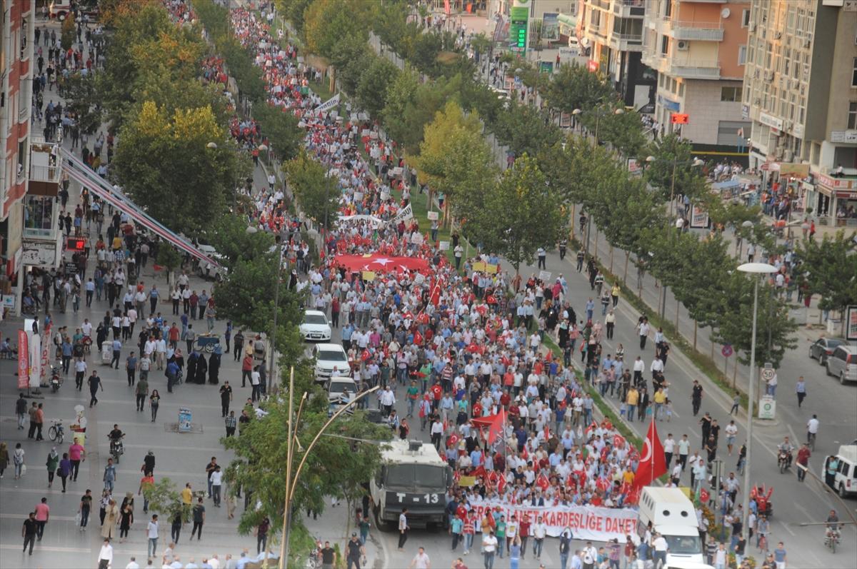 Batman'da teröre lanet yürüyüşü