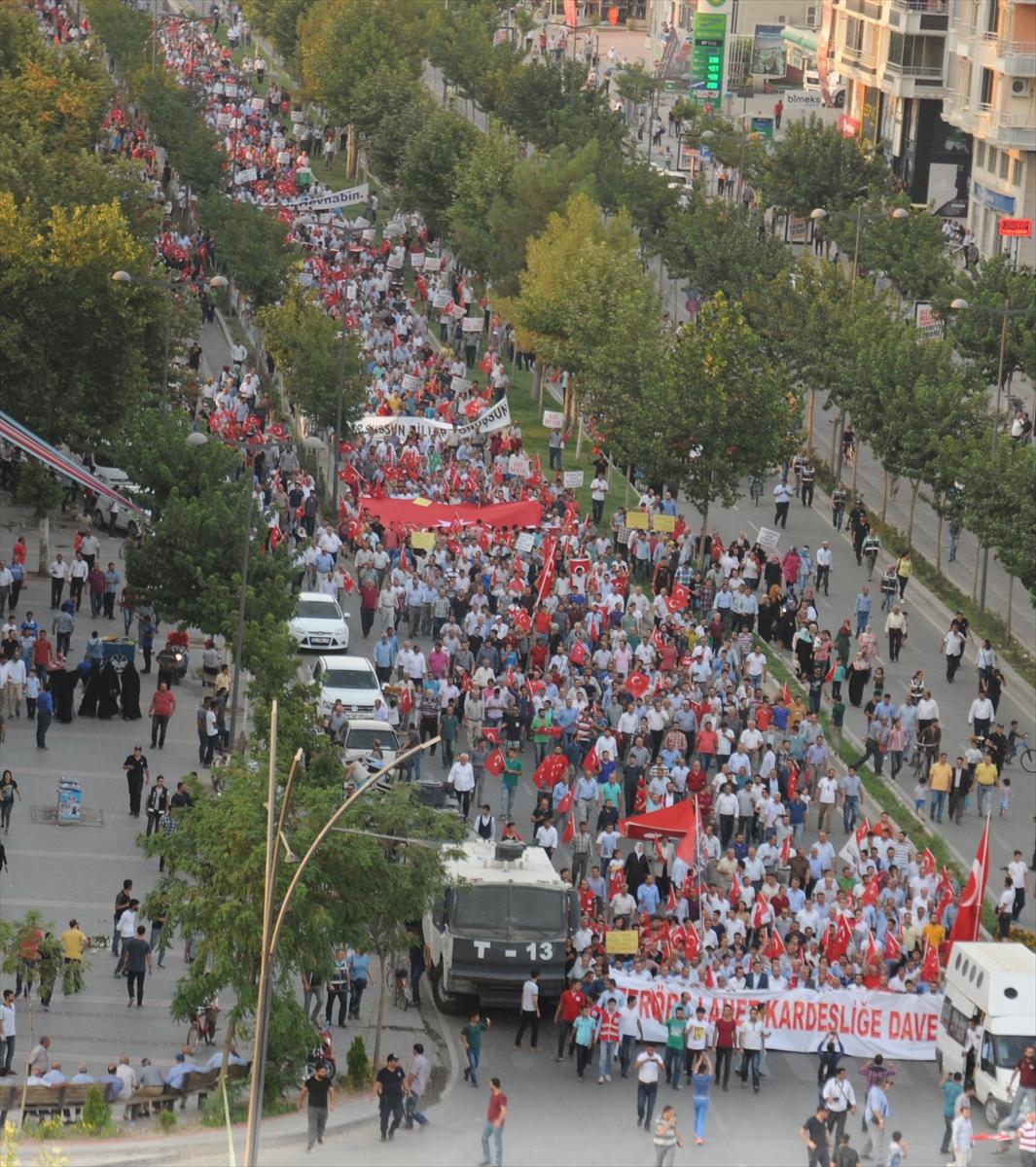 Batman'da teröre lanet yürüyüşü
