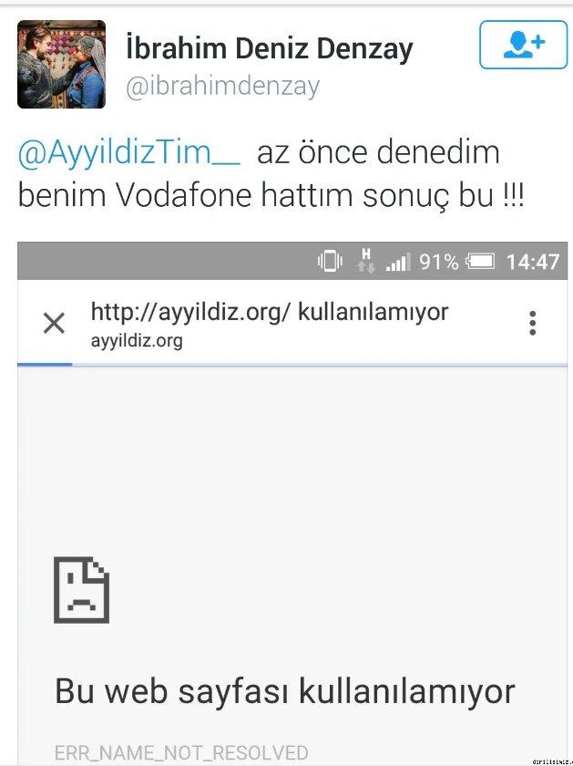 Vodafone Ayyıldız Tim'i neden engelledi