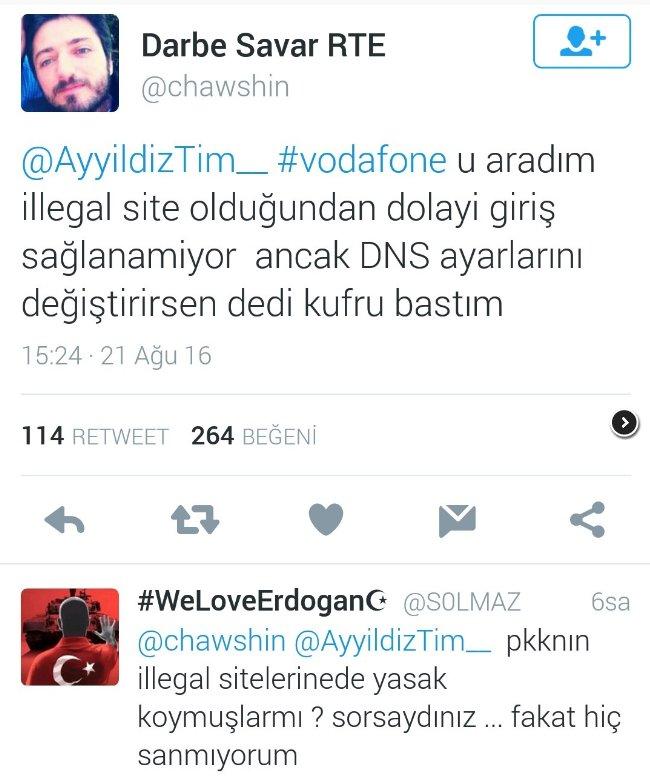 Vodafone Ayyıldız Tim'i neden engelledi