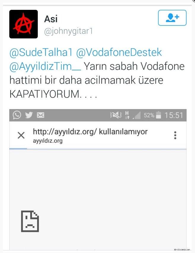 Vodafone Ayyıldız Tim'i neden engelledi