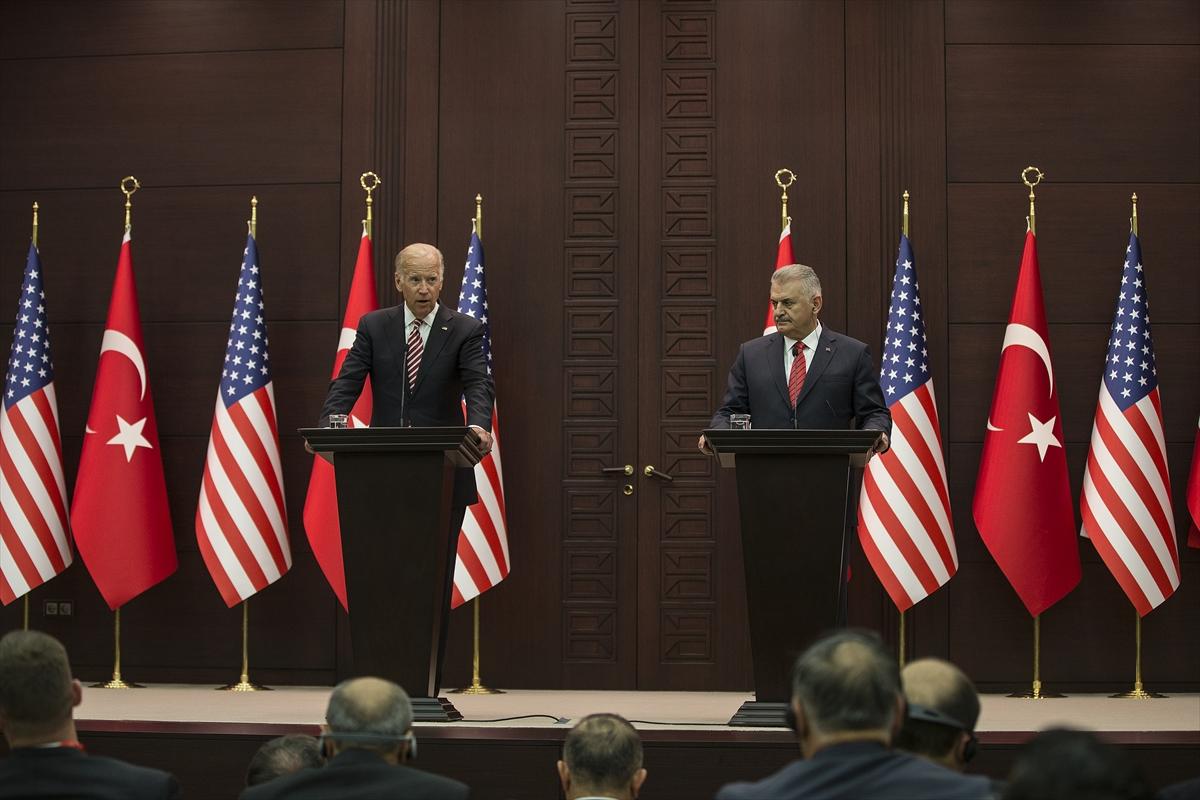 Başbakan Yıldırım ve Joe Biden'ın ortak basın toplantısı