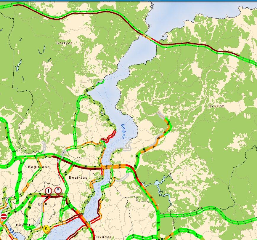 Yavuz Sultan Selim Köprüsü'nde trafik yoğunluğu
