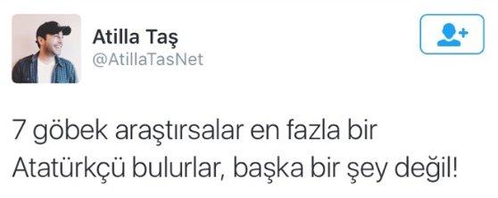7 göbek Atatürkçüyüm diyen Atilla Taş FETÖ'cü çıktı