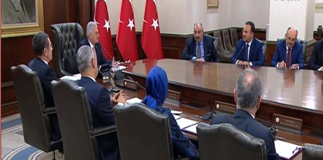 65. Hükümetin 100. gününde Yıldırım ve Bakanlar birarada