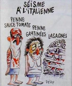 Charlie Hebdo'dan İtalyanları kızdıran karikatür