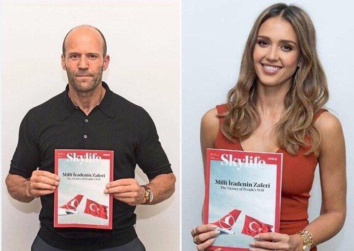 Jason Statham'dan milli irade pozu