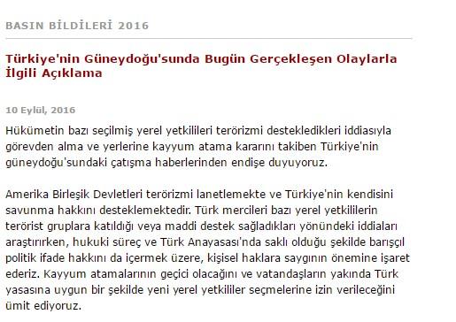 ABD'nin kayyum endişesi