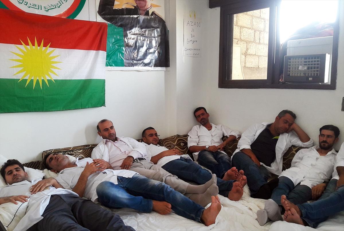 PYD'nin baskılarına karşı açlık grevindeler