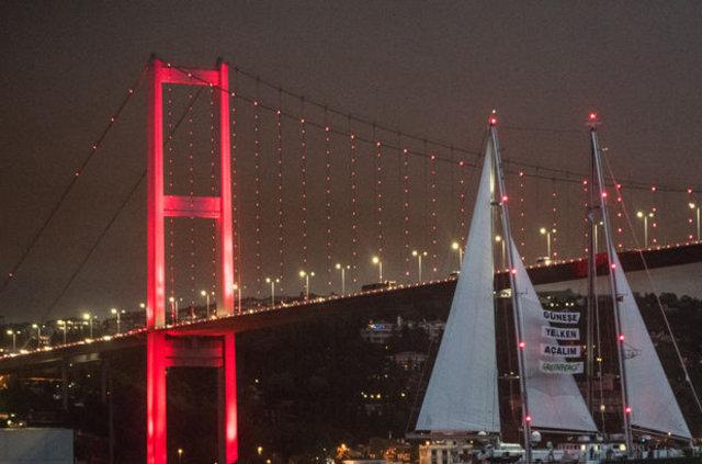 Rainbow Warrior boğazdan geçti