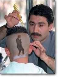 Erdoğan ve Ömer Halisdemir'in fotoğrafı saç modeli oldu