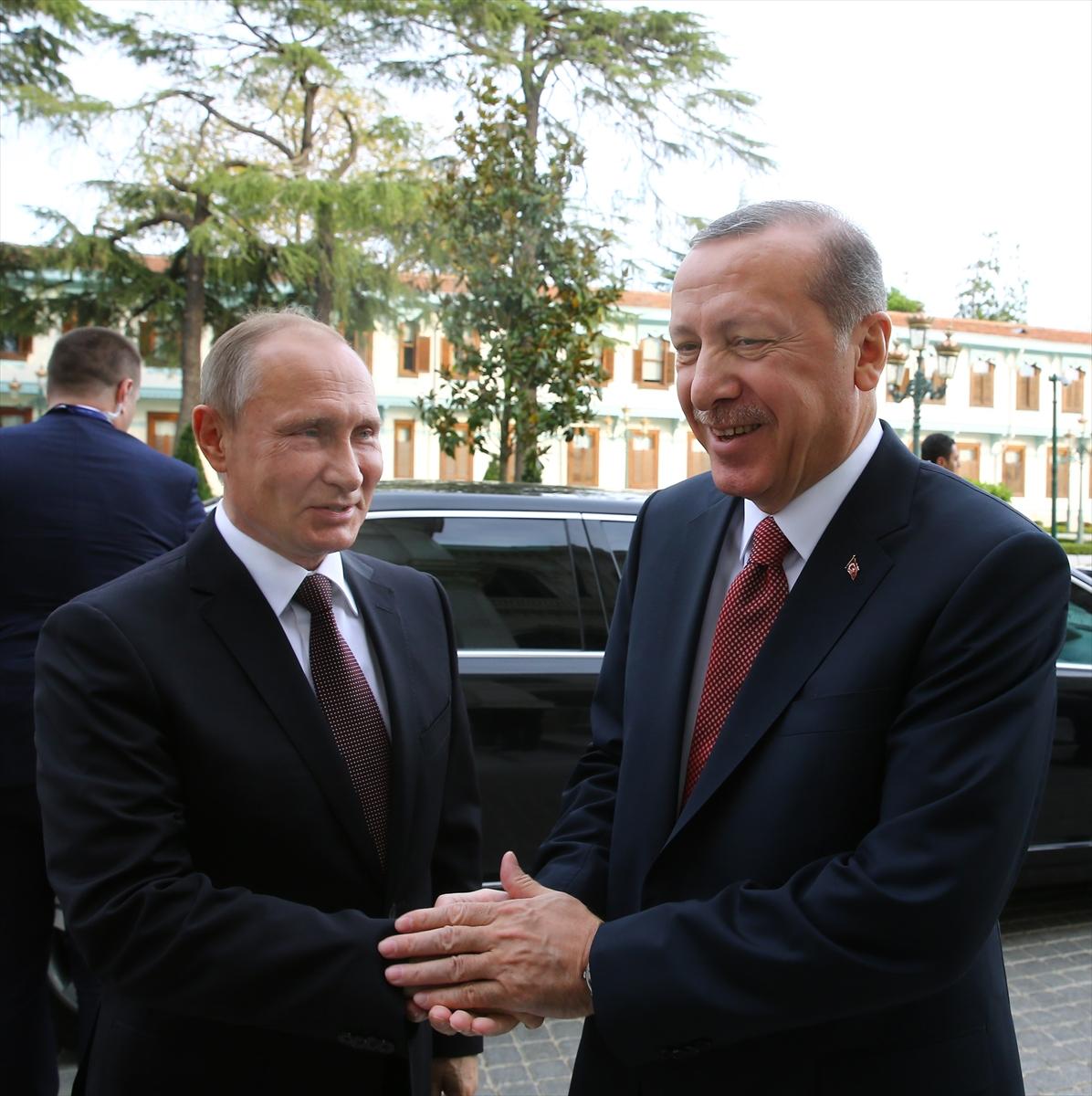 Mabeyn Köşkü'nde Erdoğan-Putin görüşmesi