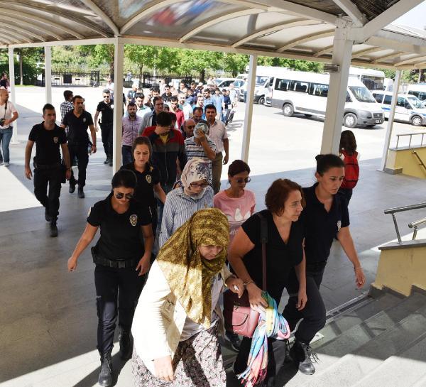 Antalya'da FETÖ şüphelisi 61 kişi adliyede