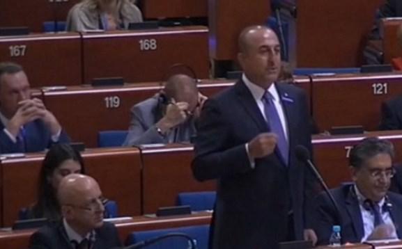 Dışişleri Bakanı Çavuşoğlu AKPM'de konuştu