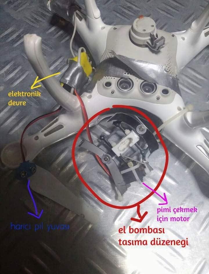 PKK'lı teröristler drone ile saldırı girişiminde bulundu