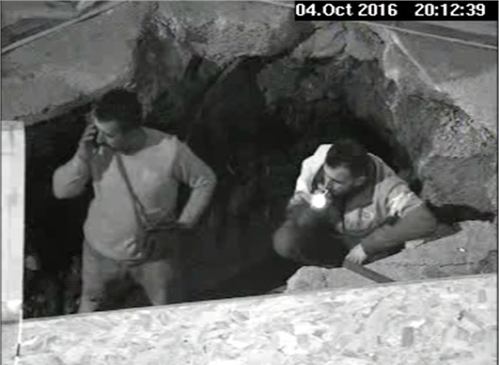 Doğalgaz hattı çalışmasında sigara içen işçiler MOBESE'de