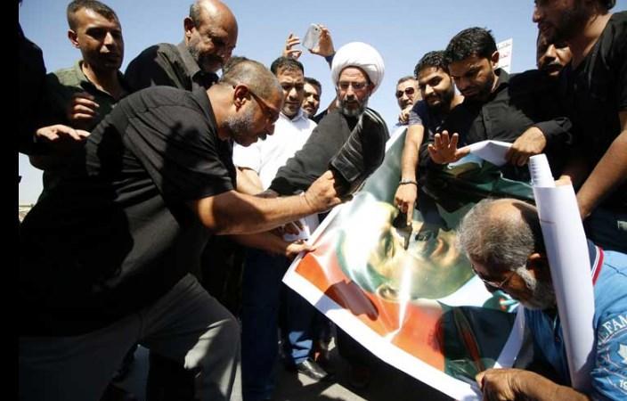 Irak'ta Erdoğan'ın posteri yakıldı