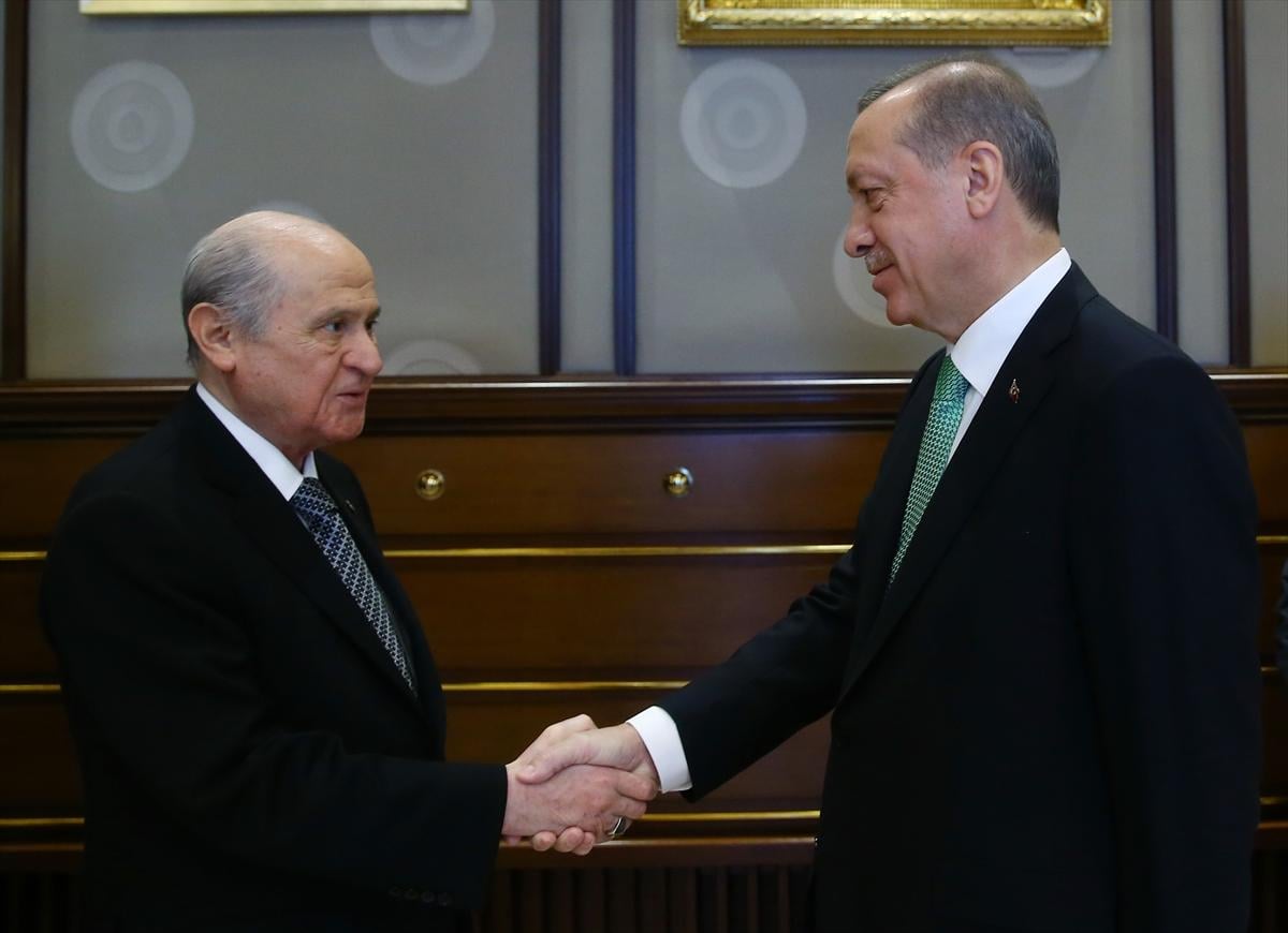Cumhurbaşkanı Erdoğan ve Bahçeli görüşmesi sona erdi