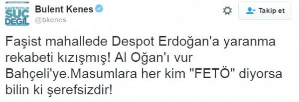 Sinan Oğan Twitter'dan Bülent Keneş'le atıştı
