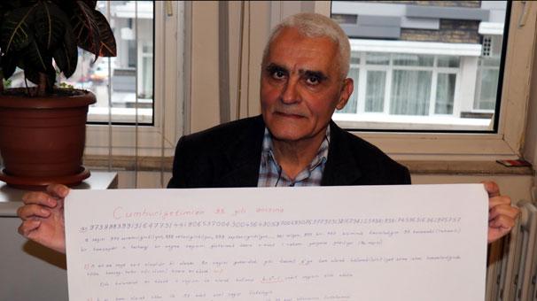 Emekli öğretmenden para ödüllü matematik sorusu