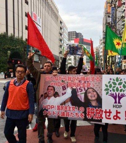 Japonya'da HDP eylemi
