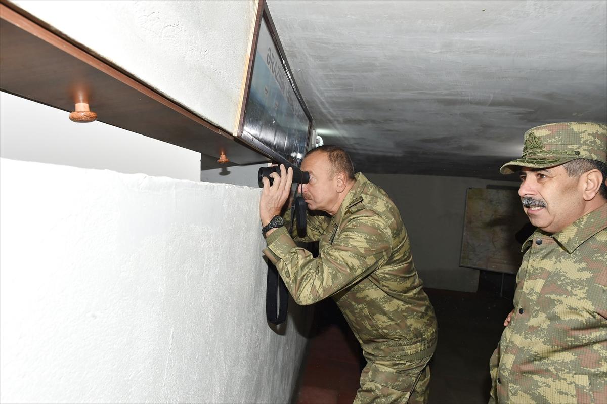 Aliyev Ermenistan cephe hattında