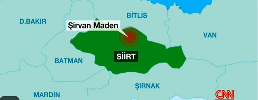 Siirt'te maden ocağında göçük