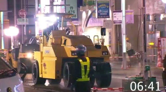Japonya'daki yol tekrar çöktü