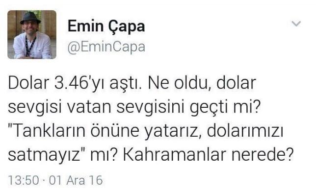 Emin Çapa özür bile dilemeden 'yanlış anlaşıldım' dedi