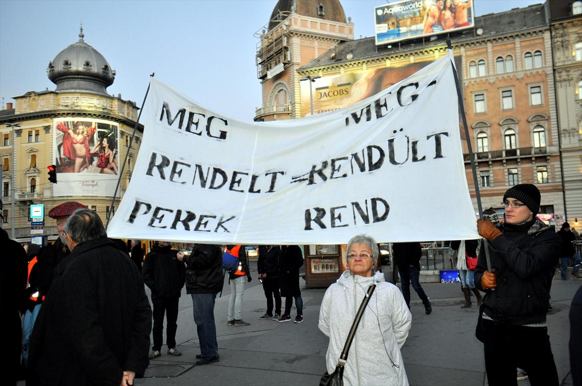 Macaristan'da Suriyeli Ahmet için protesto yürüyüşü