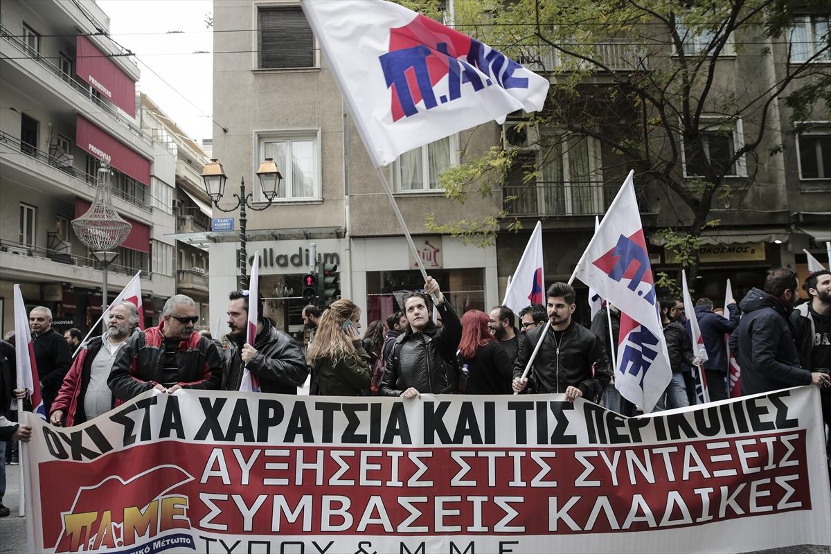 Yunanistan'da basın grevde