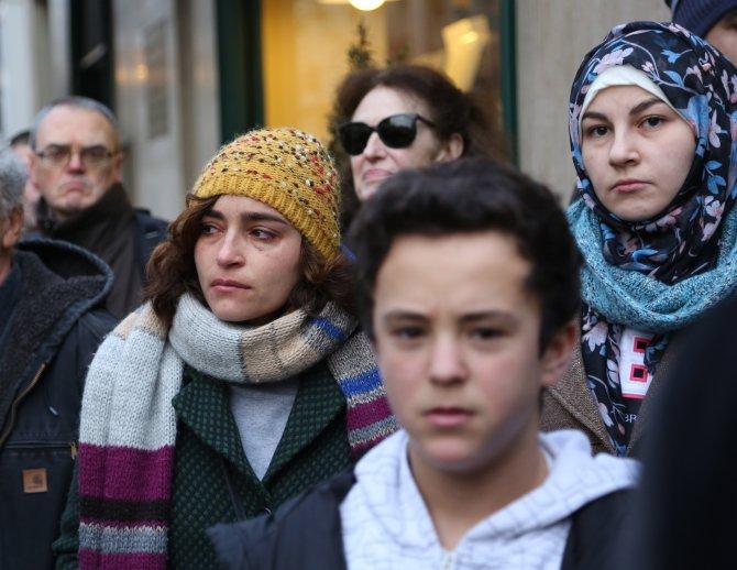 Paris'te Halep protestosu