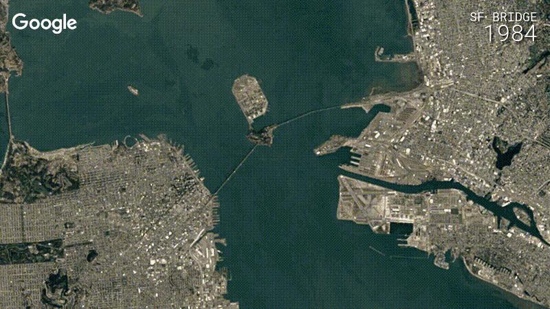 Google Earth'ın gözünden 32 yıl önce Dünya