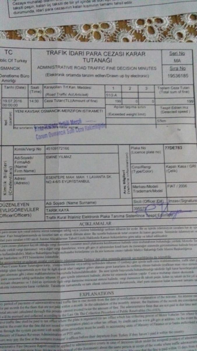 Osmancık'ta 8 kez radara yakalandı