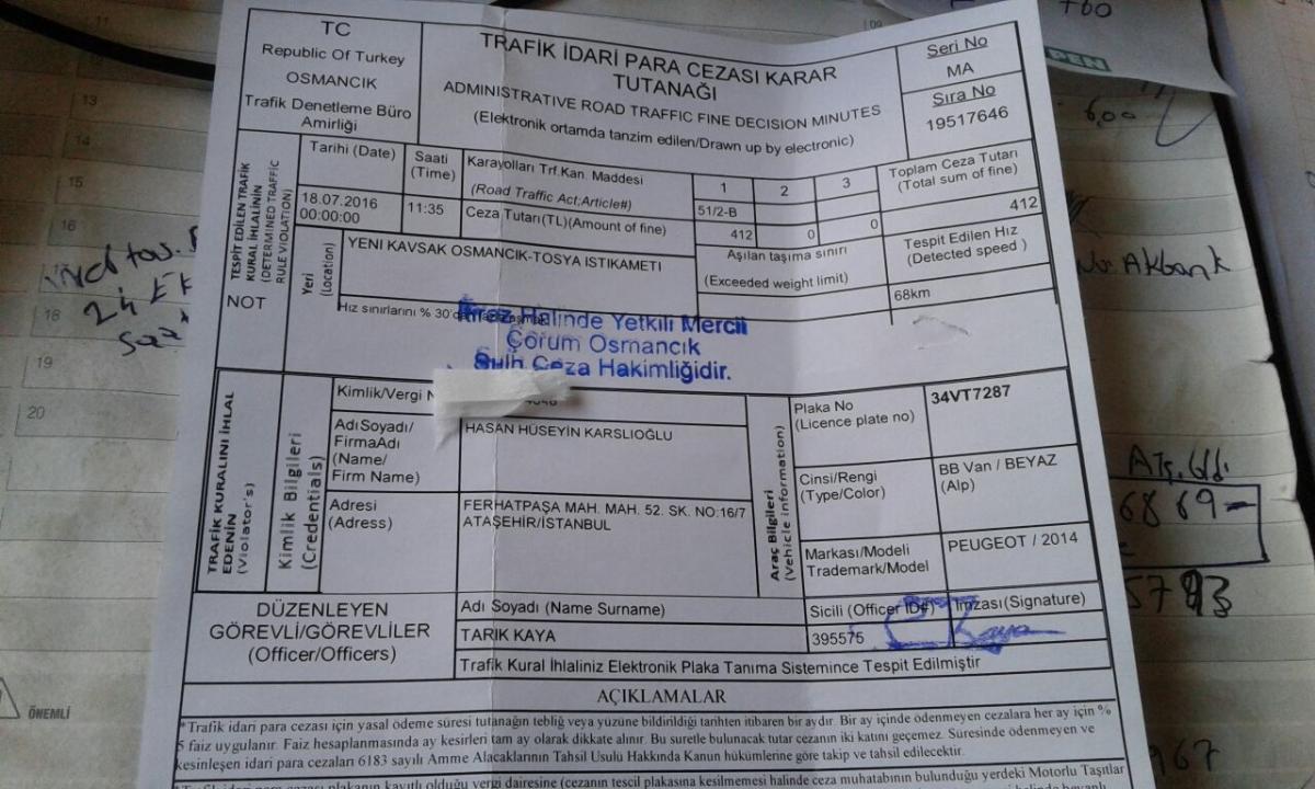 Osmancık'ta 8 kez radara yakalandı