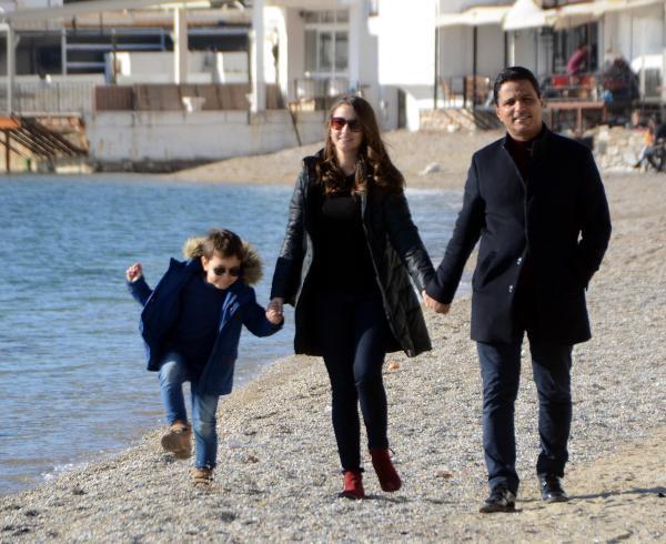 Güneşi görünce Bodrum tatilini uzattılar