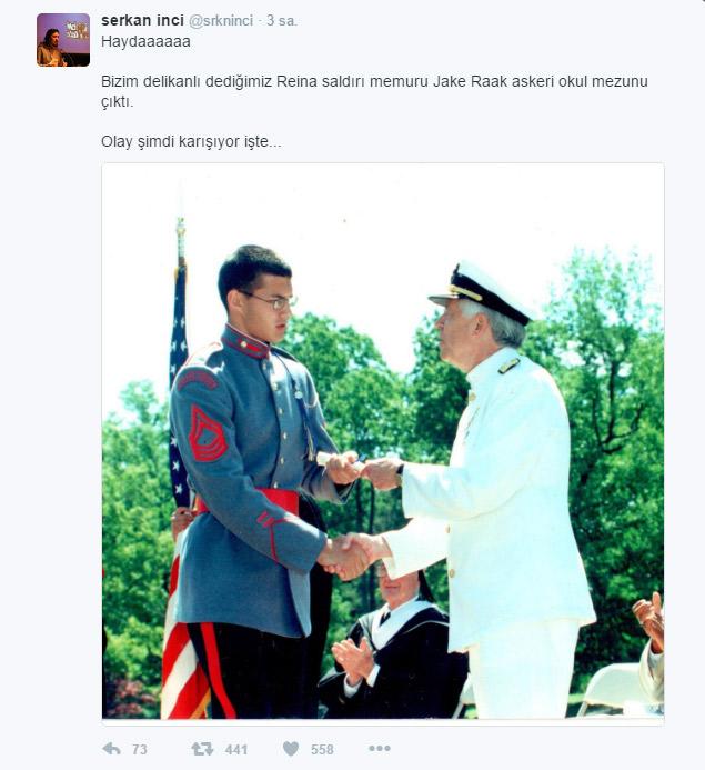 Reina saldırısında yaralanan Amerikalının görüntüleri