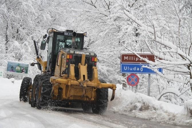 Uludağ’da kar kalınlığı 245 santimetre