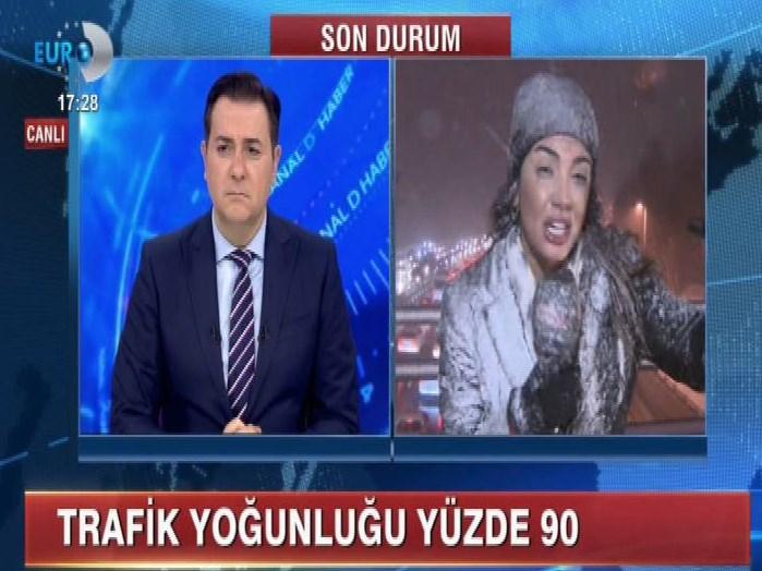 Kanal D muhabiri Fulya Öztürk'ün zor anları