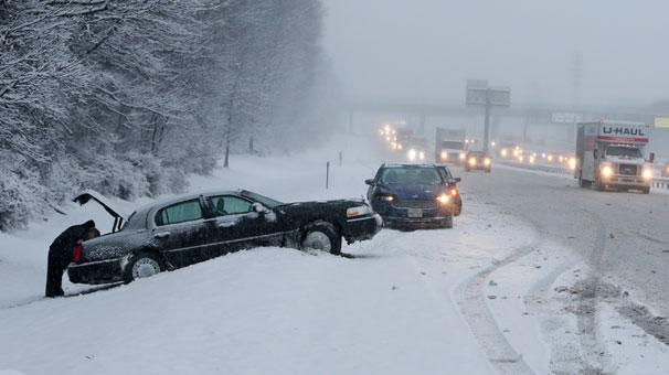 ABD ve Avrupa kar altında