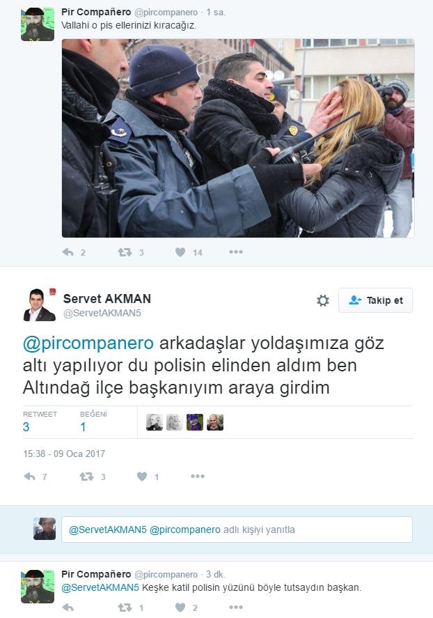 Meclis önündeki protestoda tepki çeken hareket