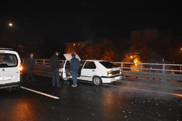 İzmir'de buzlanma kazaları