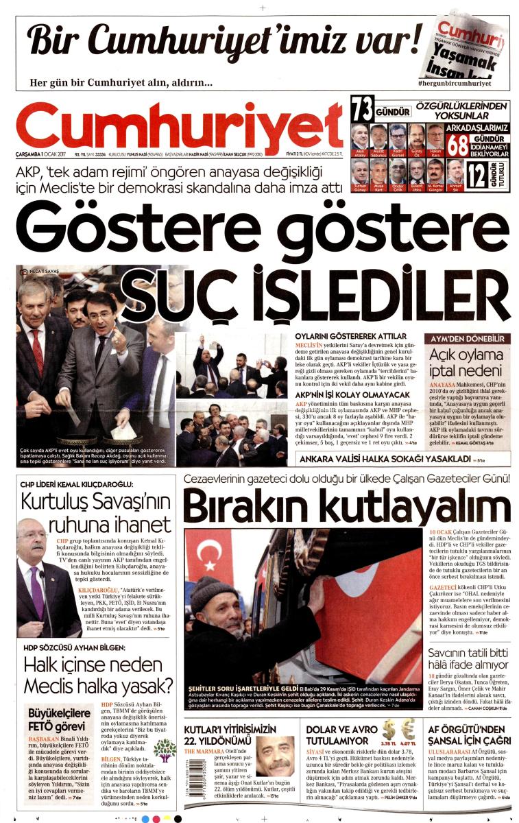 Cumhuriyet önlenen terör saldırısını haber bile yapmadı