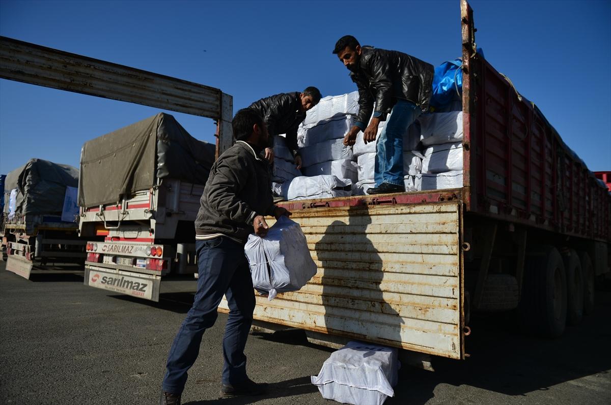 Şanlıurfa'dan Halep'e yakacak yardımı